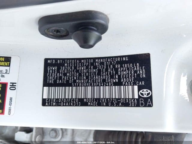 2017 TOYOTA COROLLA SE SPECIAL EDITION 9