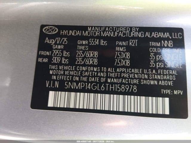 2026 HYUNDAI SANTA FE SE 9