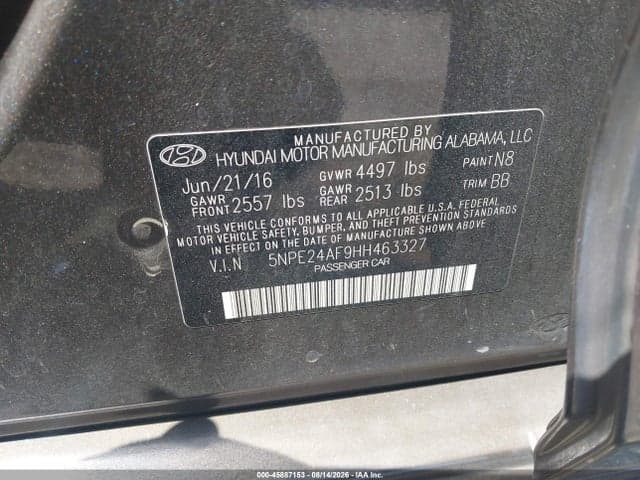 2017 HYUNDAI SONATA SE 9