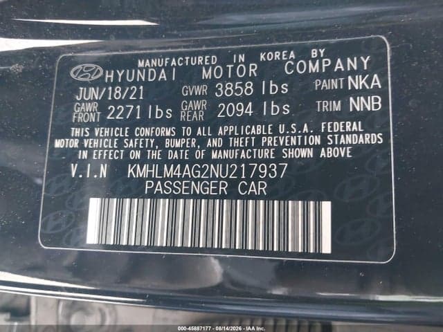 2022 HYUNDAI ELANTRA SEL 2