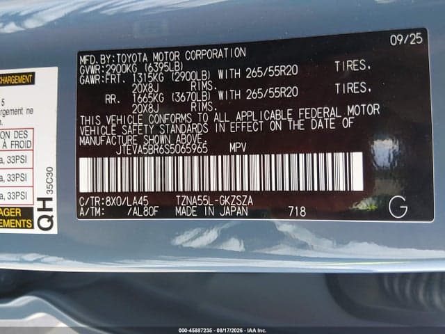 2025 TOYOTA 4RUNNER LIMITED 9