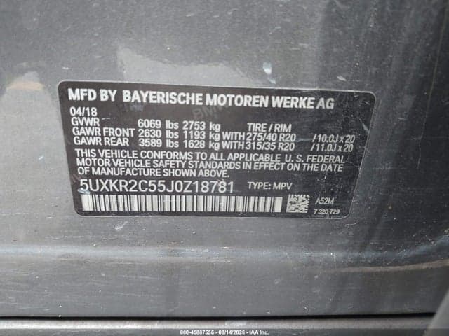 2018 BMW X5 SDRIVE35I 9
