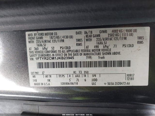 2018 FORD TRANSIT-250 9