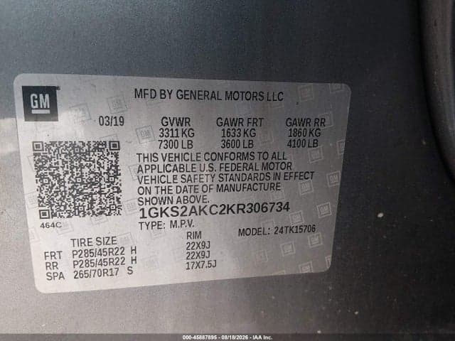 2019 GMC YUKON SLE 9