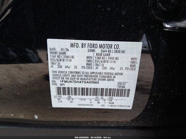 2026 FORD EXPLORER ACTIVE 9