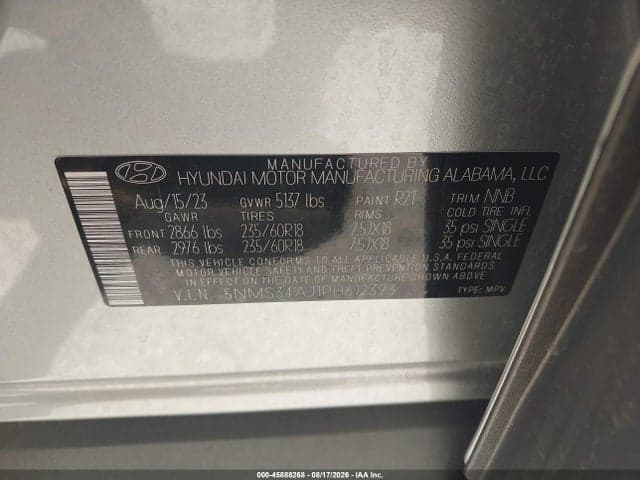 2023 HYUNDAI SANTA FE SEL 9