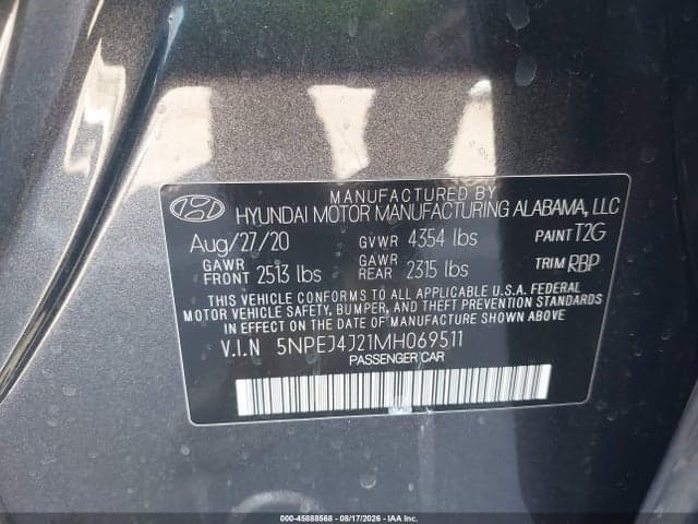 2021 HYUNDAI SONATA SEL PLUS 9