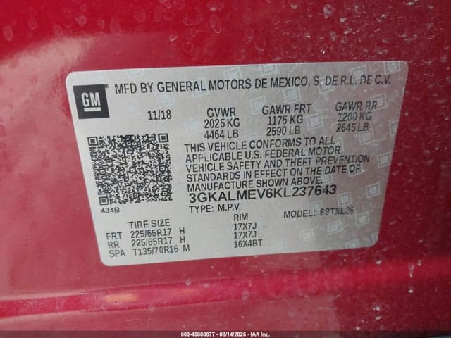 2019 GMC TERRAIN SLE 9