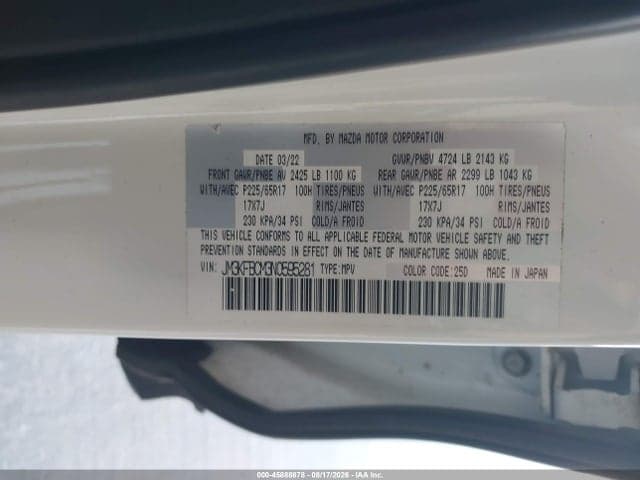 2022 MAZDA CX-5 2.5 S PREFERRED 9