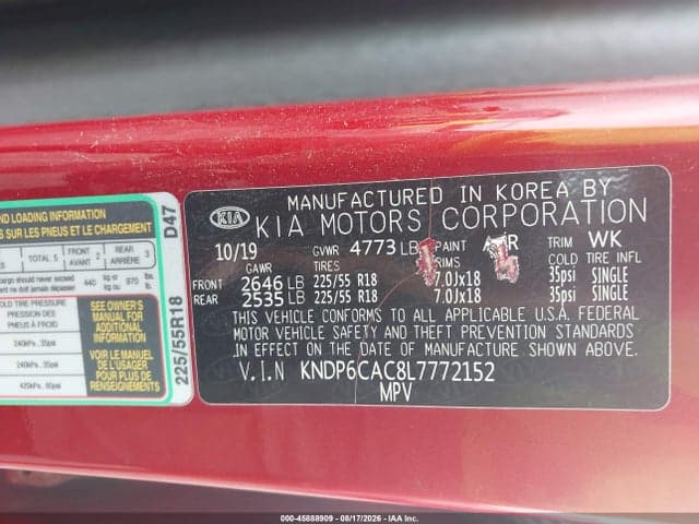 2020 KIA SPORTAGE S 9