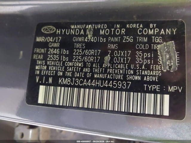 2017 HYUNDAI TUCSON SE 9