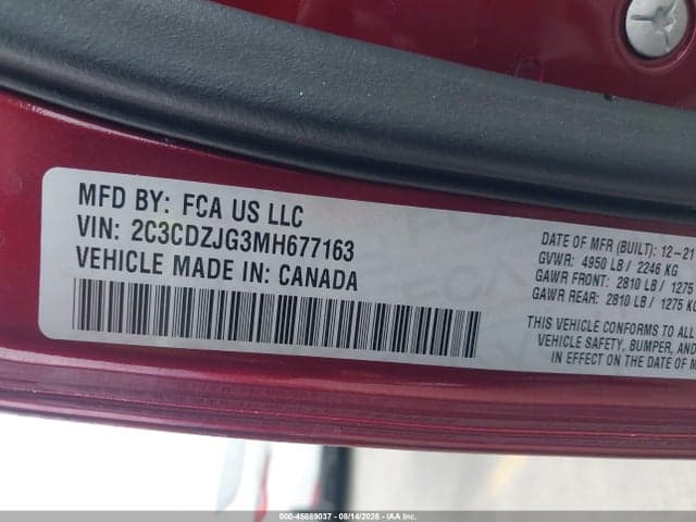 2021 DODGE CHALLENGER GT 9