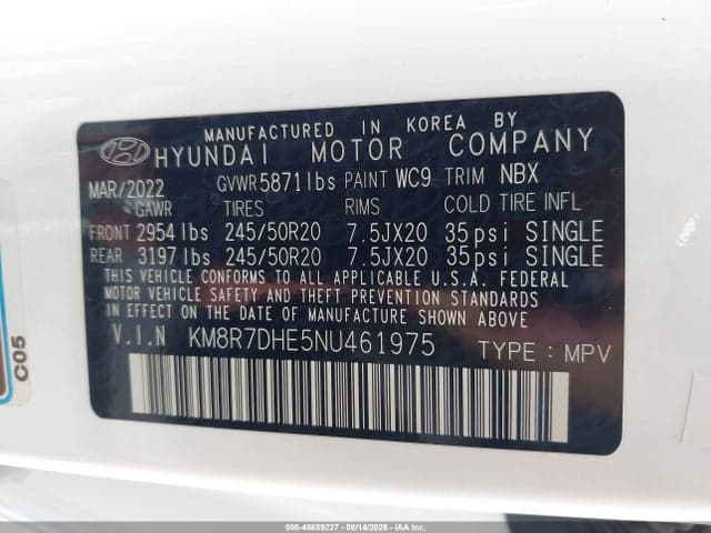 2022 HYUNDAI PALISADE CALLIGRAPHY 9
