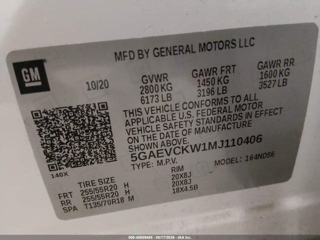 2021 BUICK ENCLAVE AWD AVENIR 9