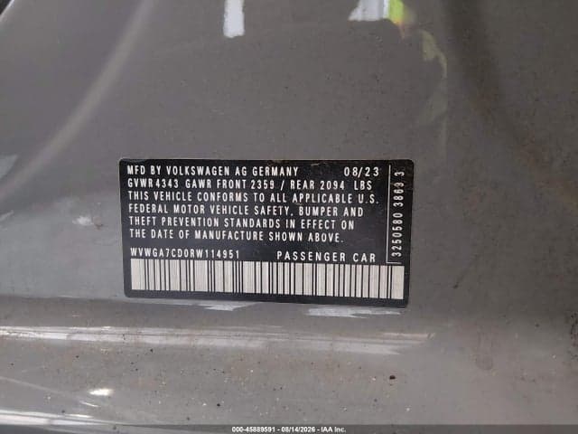 2024 VOLKSWAGEN GOLF GTI 2.0T S 9