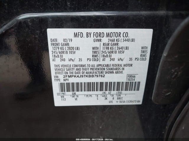 2019 FORD EDGE SEL 3