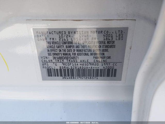 2025 NISSAN SENTRA SV 9