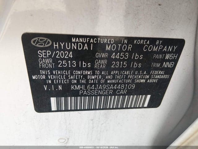 2025 HYUNDAI SONATA SEL 9
