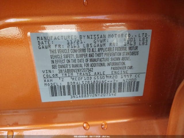 2022 NISSAN SENTRA SR XTRONIC CVT 9