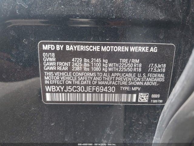 2018 BMW X2 XDRIVE28I 9