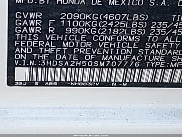 2025 ACURA ADX A-SPEC 9