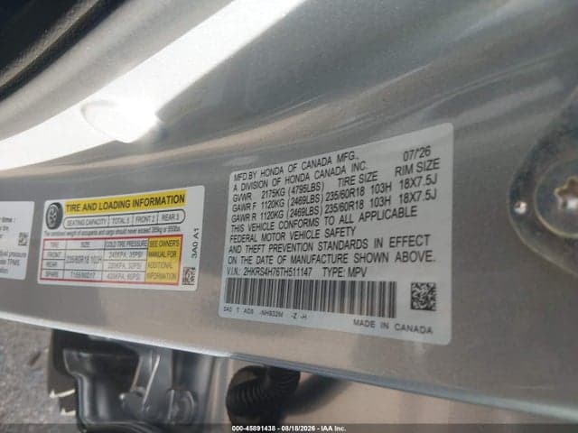 2026 HONDA CR-V EX-L AWD 9