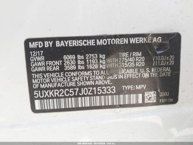 2018 BMW X5 SDRIVE35I 9