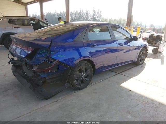 2023 HYUNDAI ELANTRA HYBRID BLUE 4