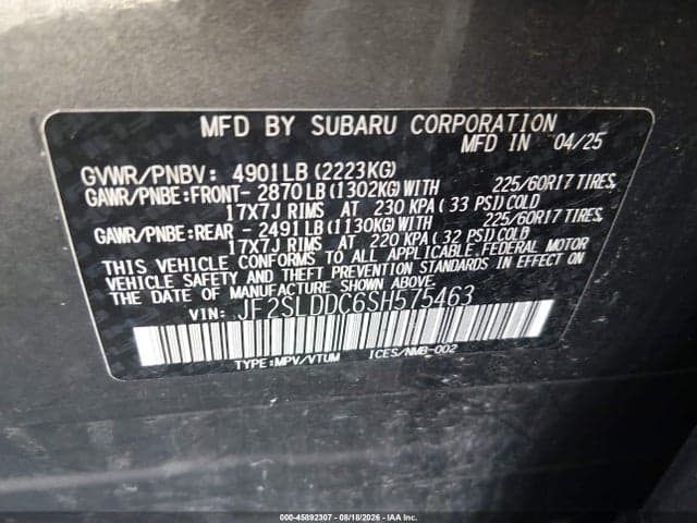 2025 SUBARU FORESTER PREMIUM 9