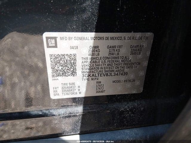 2018 GMC TERRAIN SLE 10