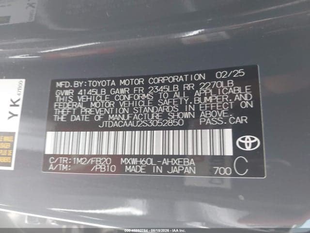 2025 TOYOTA PRIUS LE 9