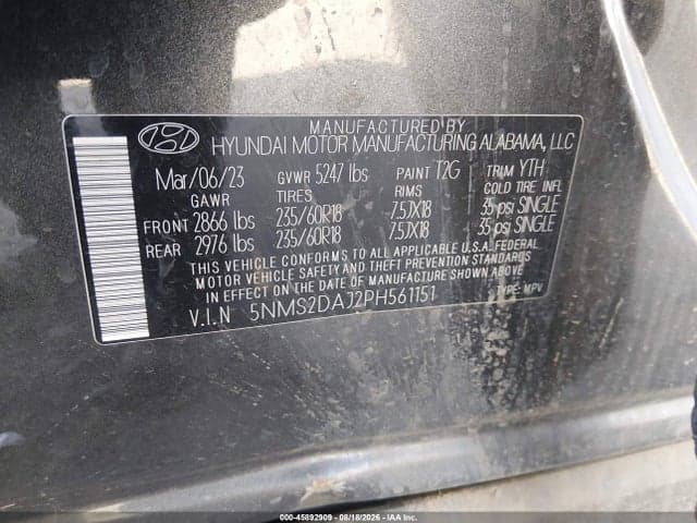 2023 HYUNDAI SANTA FE SEL 9