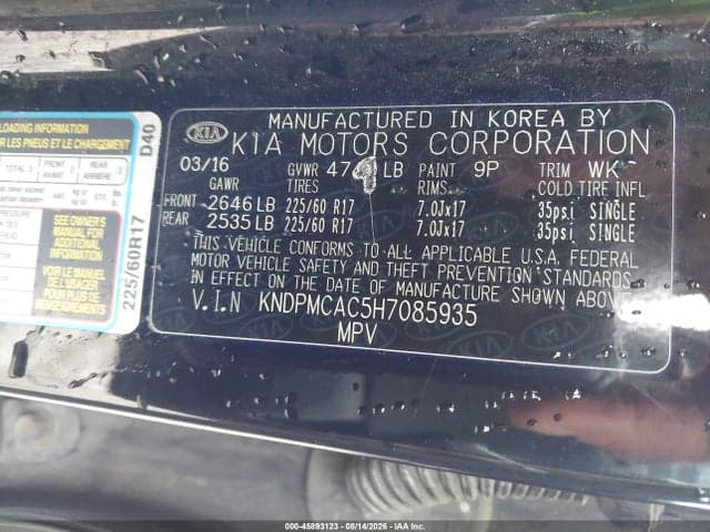 2017 KIA SPORTAGE LX 9