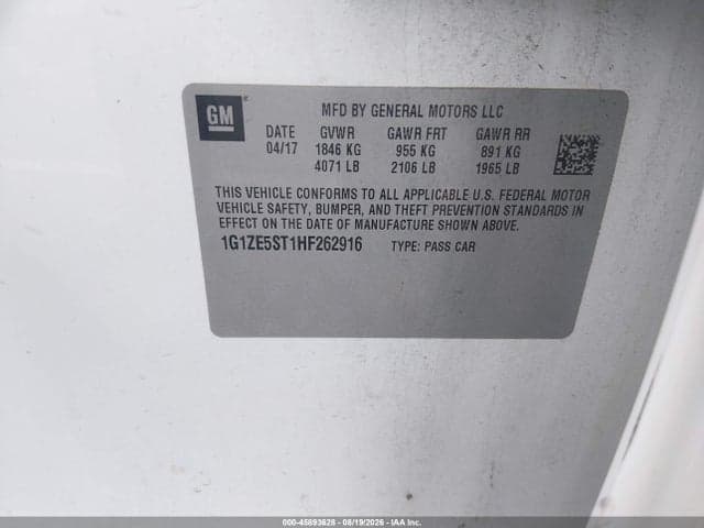 2017 CHEVROLET MALIBU 1LT 8