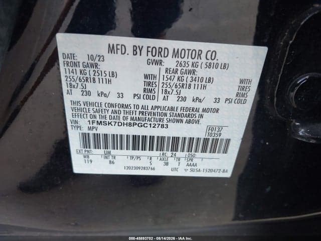 2023 FORD EXPLORER XLT 9