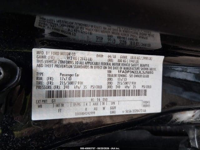 2018 FORD FOCUS TITANIUM 9