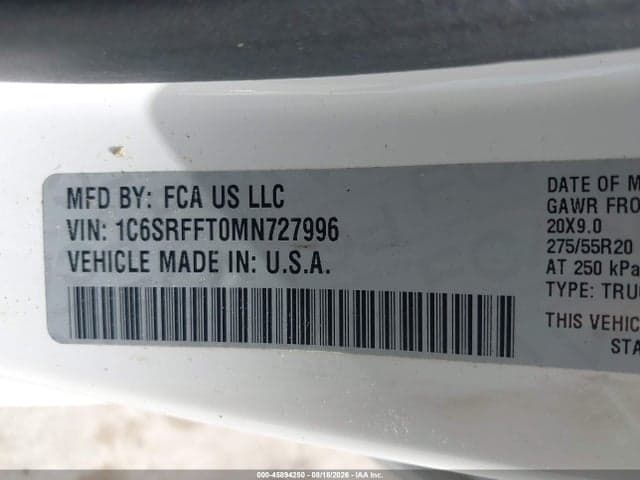 2021 RAM 1500 9