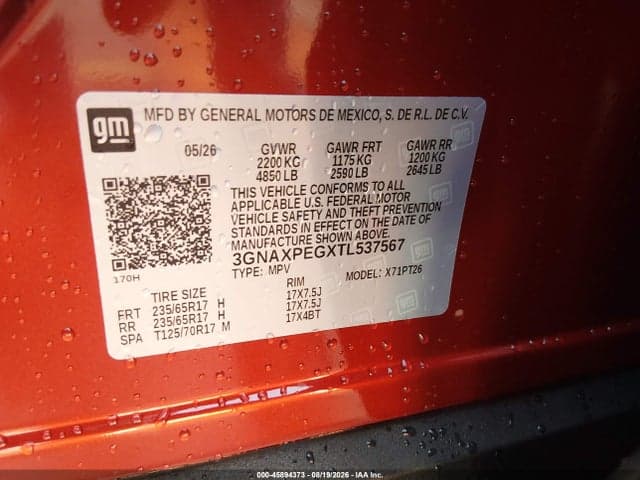 2026 CHEVROLET EQUINOX AWD LT 9