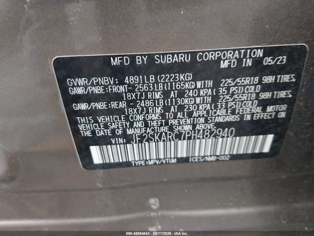 2023 SUBARU FORESTER TOURING 9