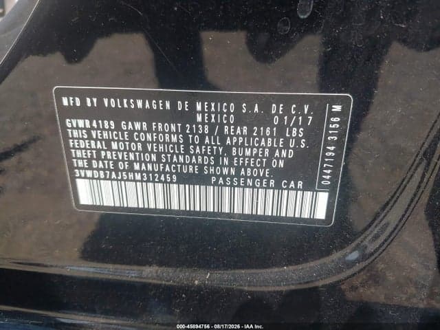 2017 VOLKSWAGEN JETTA 1.4T SE 9
