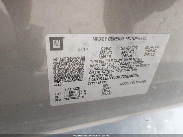 2019 GMC YUKON SLT 9