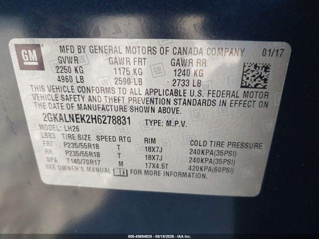 2017 GMC TERRAIN SLE-2 9