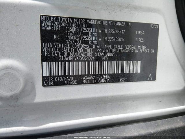 2024 TOYOTA RAV4 XLE 9