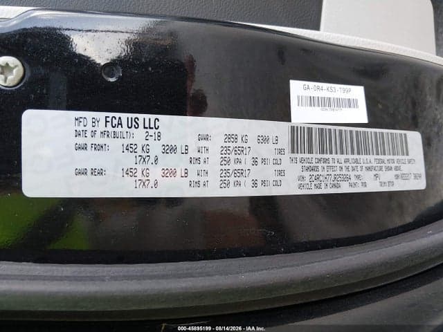 2018 CHRYSLER PACIFICA HYBRID TOURING PLUS 9