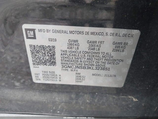 2019 CHEVROLET TRAX LS 9