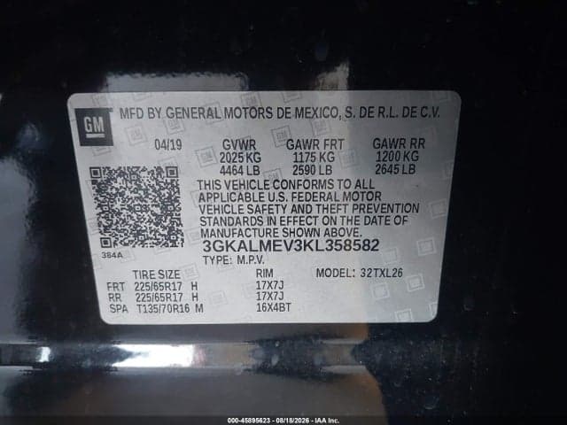 2019 GMC TERRAIN SLE 9