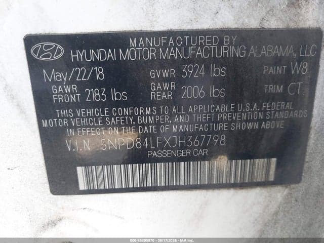 2018 HYUNDAI ELANTRA SEL 9