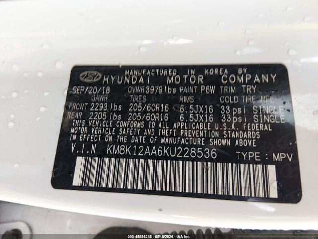 2019 HYUNDAI KONA SE 9