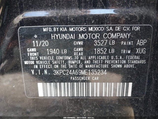 2021 HYUNDAI ACCENT SEL 9