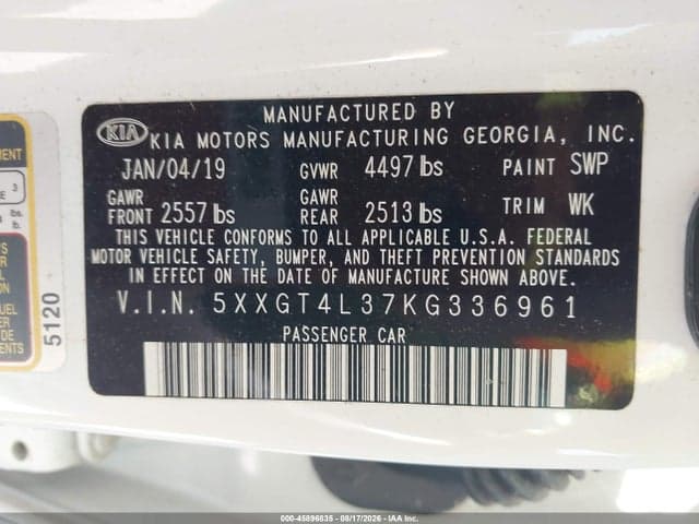 2019 KIA OPTIMA LX 9